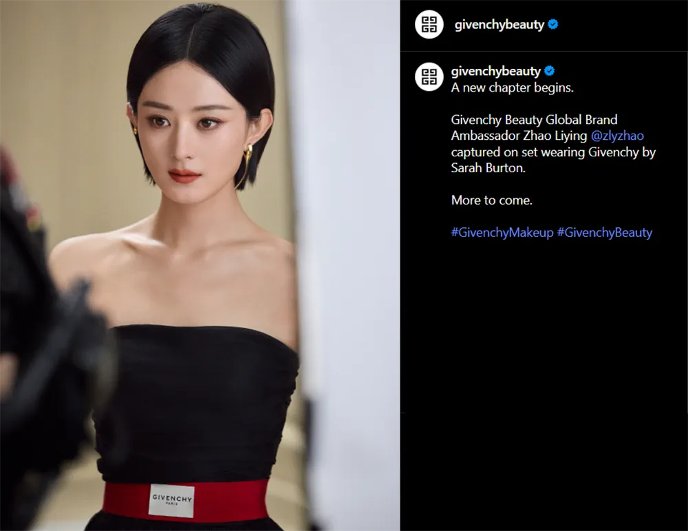 Triệu Lệ Dĩnh trở thành đại sứ thương hiệu toàn cầu của Givenchy Beauty Triệu Lệ Dĩnh trở thành đại sứ thương hiệu toàn cầu của Givenchy Beauty