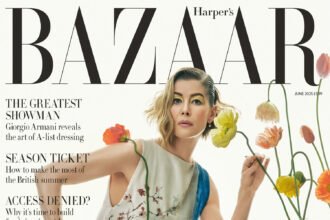 Harper's Bazaar Anh 06/2025: Rosamund Pike chụp bởi Emma Summerton