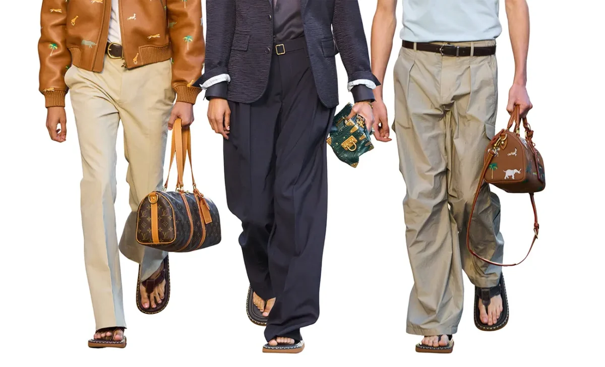 Pharrell Williams “bắt trend” dép xỏ ngón trong bộ sưu tập nam Louis Vuitton Xuân/Hè 2026