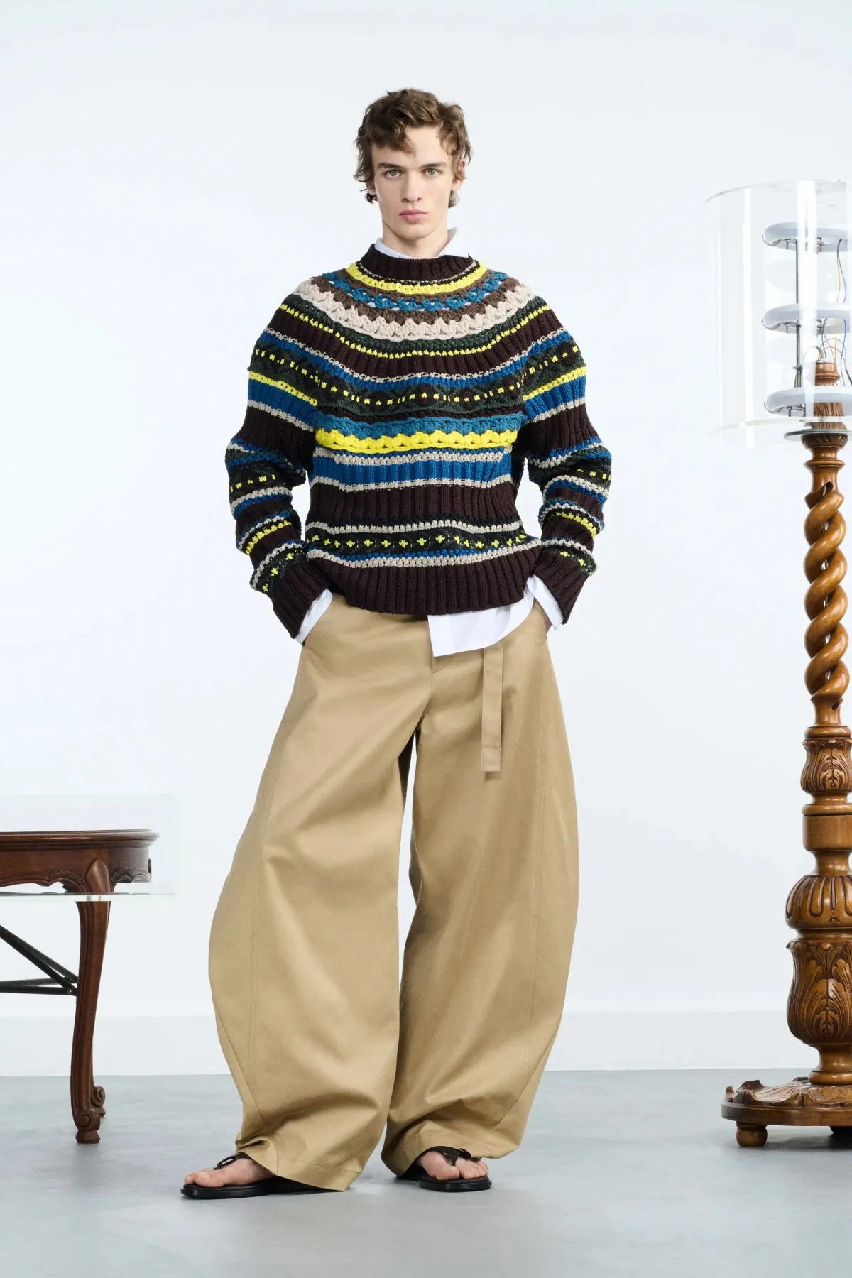 Sacai Xuân/Hè 2026 đặt sự thoải mái lên hàng đầu