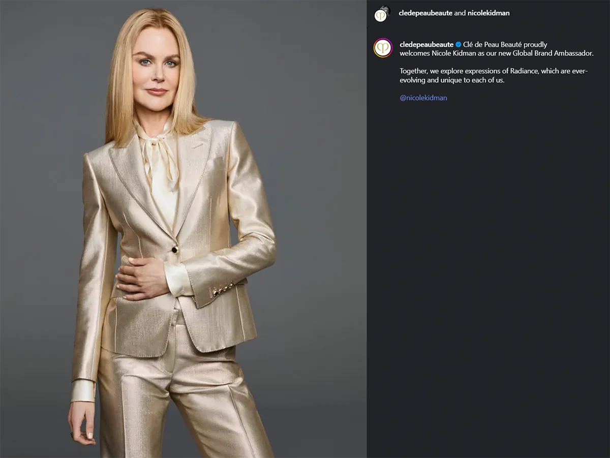 Tân đại sứ thương hiệu toàn cầu của Clé de Peau Beauté: Nicole Kidman Tân đại sứ thương hiệu toàn cầu của Clé de Peau Beauté: Nicole Kidman