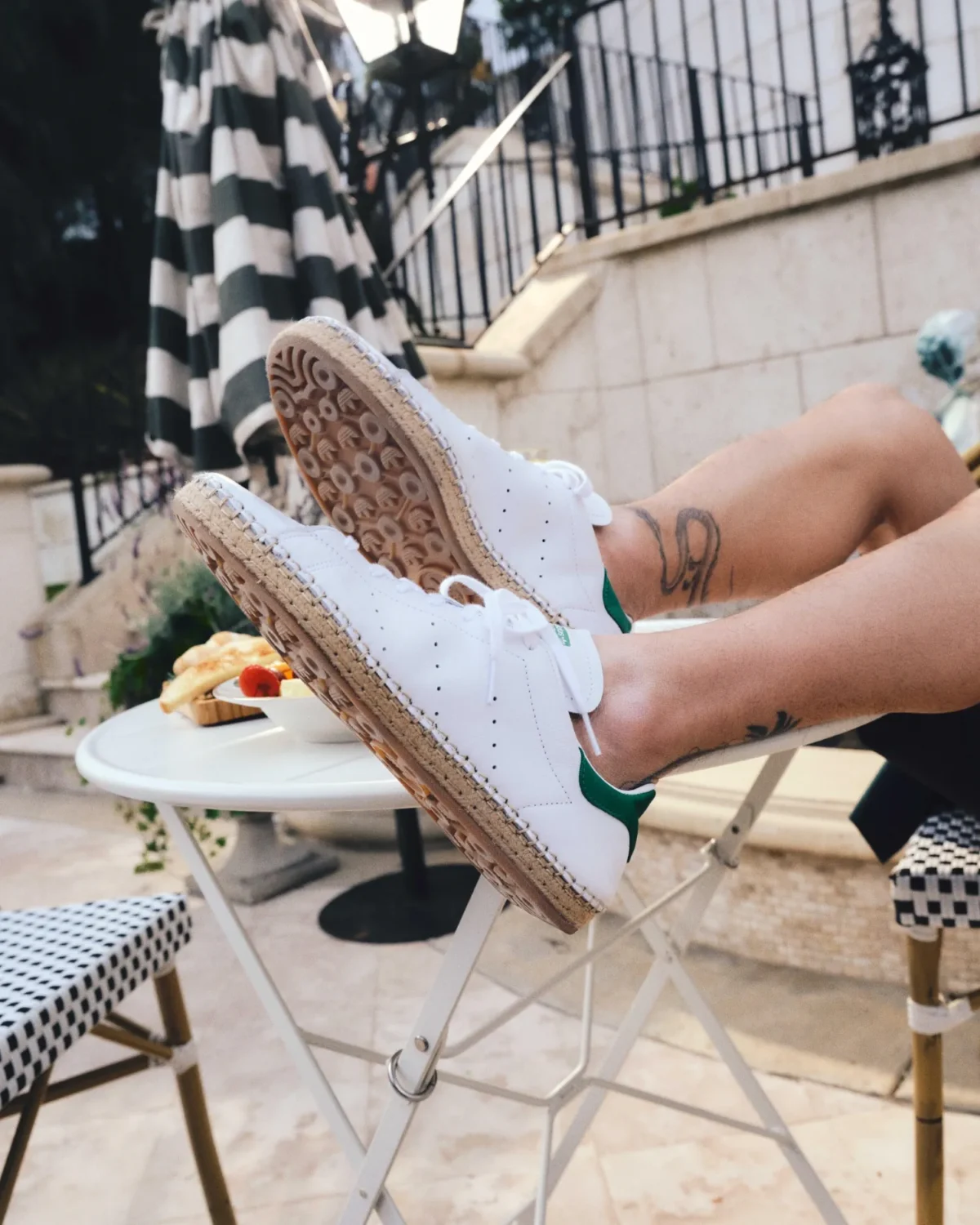 adidas Originals và Trần Quán Hy trình làng đôi giày CLOT Stan Smith Espadrille