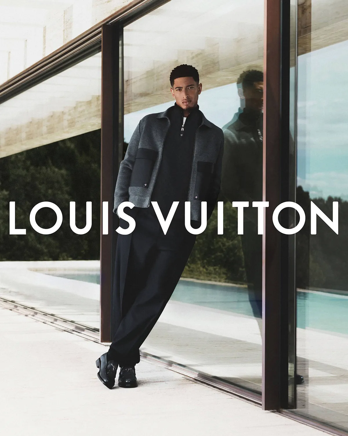 Jude Bellingham đại diện cho chiến dịch quảng cáo Louis Vuitton Formalwear Xuân/Hè 2026 Jude Bellingham đại diện cho chiến dịch quảng cáo Louis Vuitton Formalwear Xuân/Hè 2026