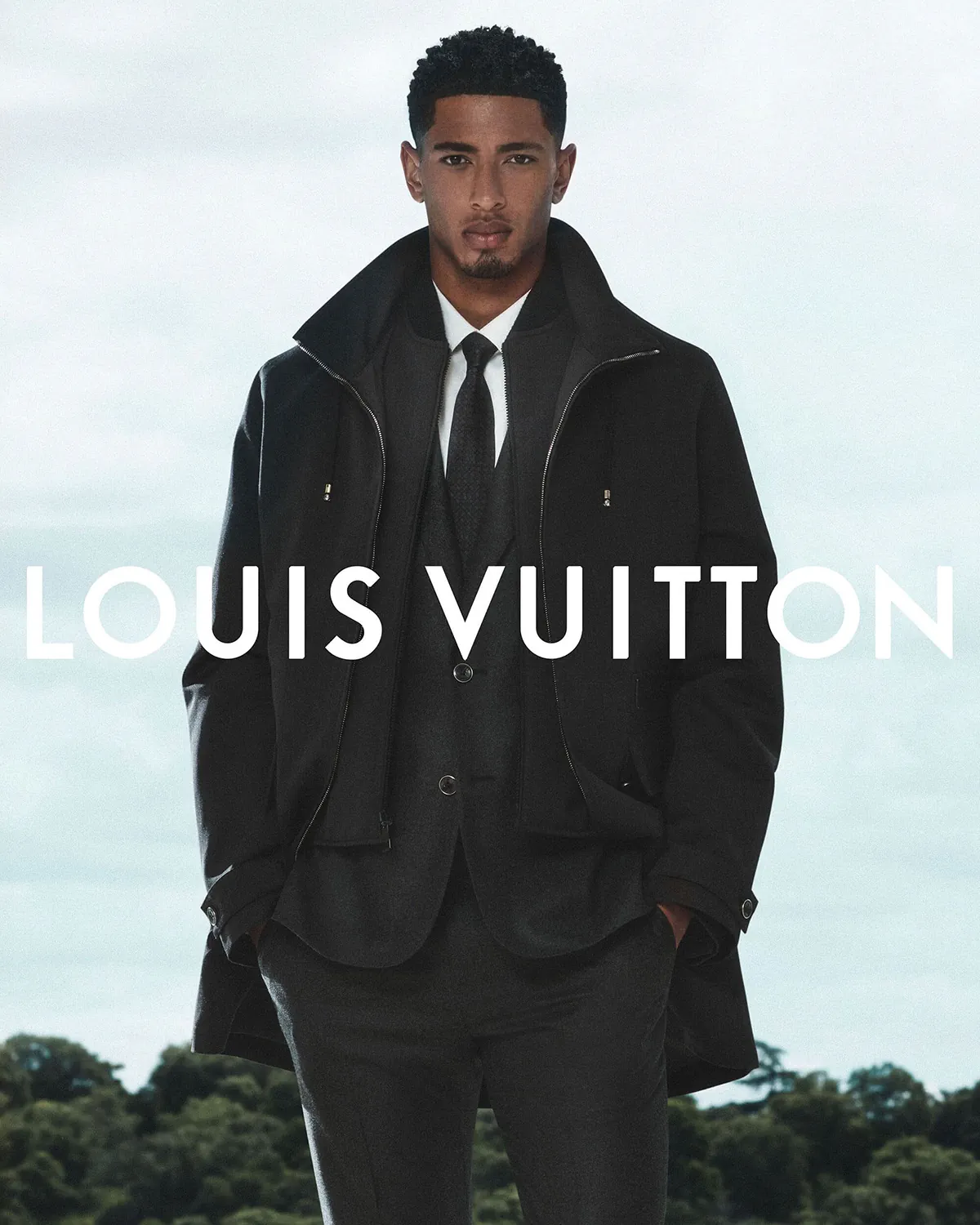 Jude Bellingham đại diện cho chiến dịch quảng cáo Louis Vuitton Formalwear Xuân/Hè 2026 Jude Bellingham đại diện cho chiến dịch quảng cáo Louis Vuitton Formalwear Xuân/Hè 2026