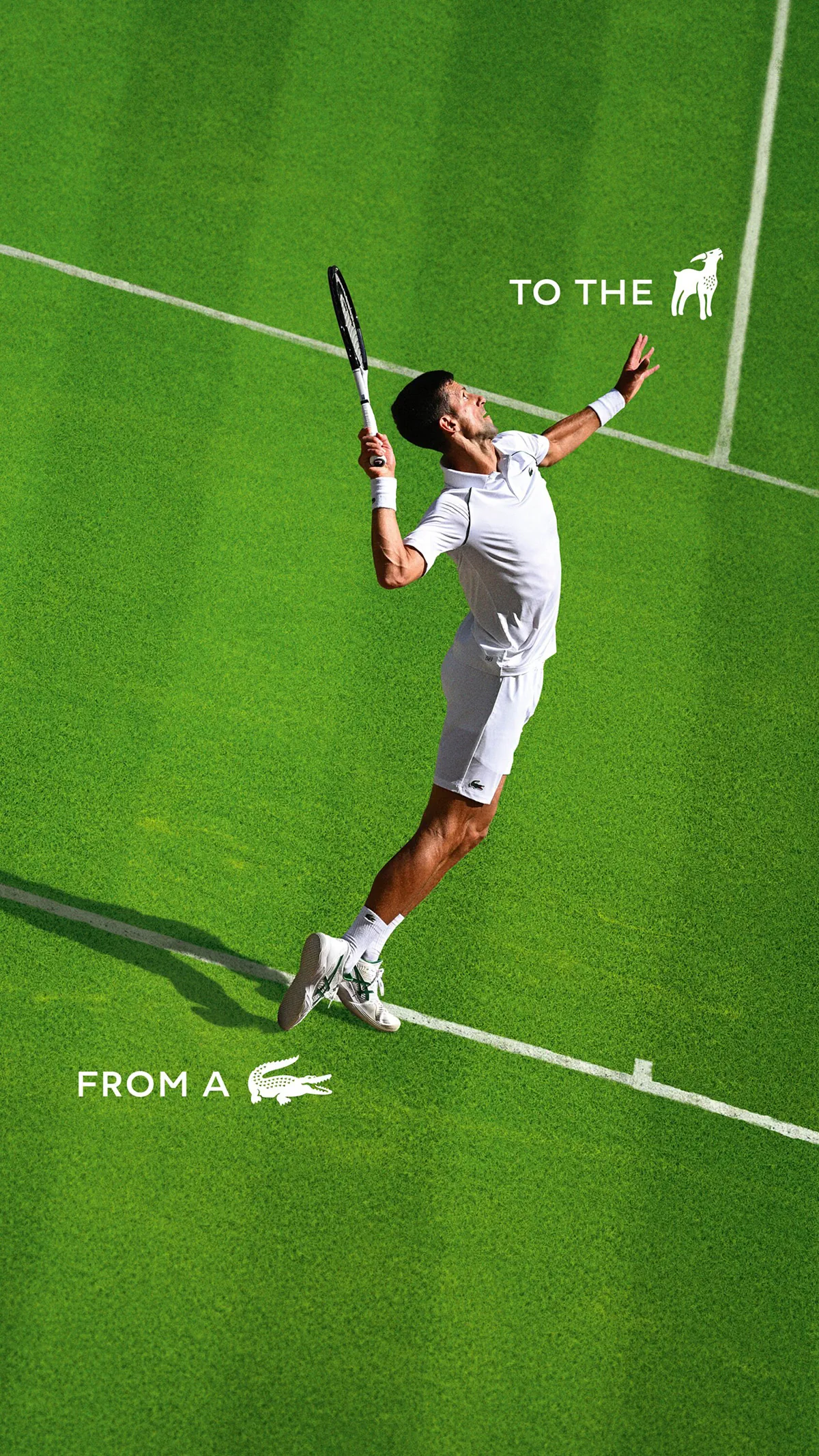 Lần đầu tiên Lacoste đổi logo cá sấu thành dê nhằm tri ân Novak Djokovic Lần đầu tiên Lacoste đổi logo cá sấu thành dê nhằm tri ân Novak Djokovic