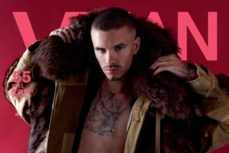 VMan Thu/Đông 2025: Romeo Beckham chụp bởi Alvaro Beamud Cortés