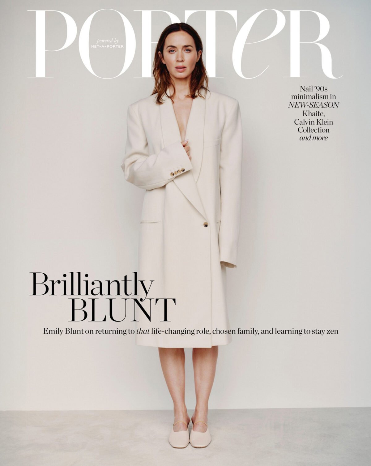 Porter Magazine 09/2025: Emily Blunt chụp bởi Misha Taylor