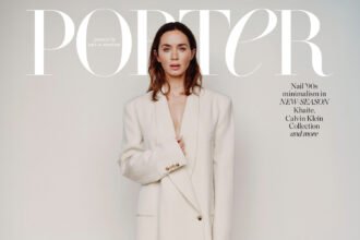 Porter Magazine 09/2025: Emily Blunt chụp bởi Misha Taylor