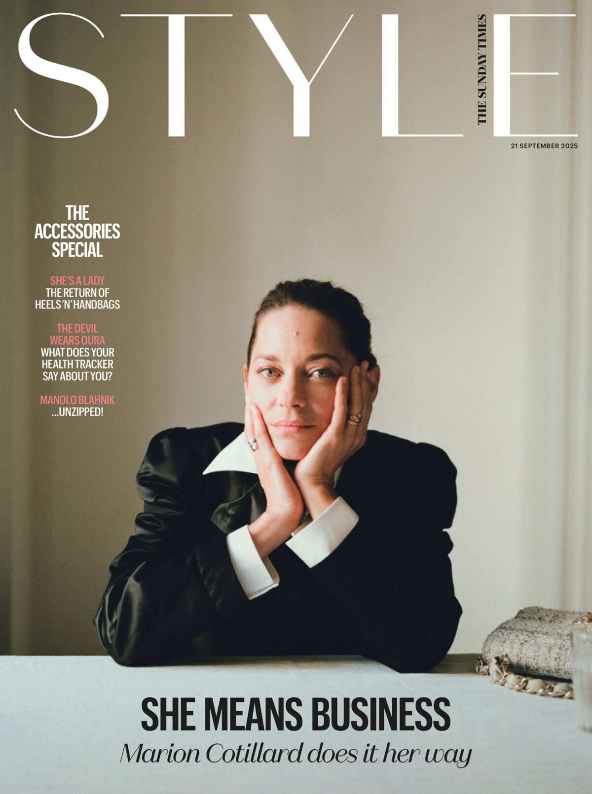 The Sunday Times Style 21/09/2025: Marion Cotillard chụp bởi Valentin Hennequin
