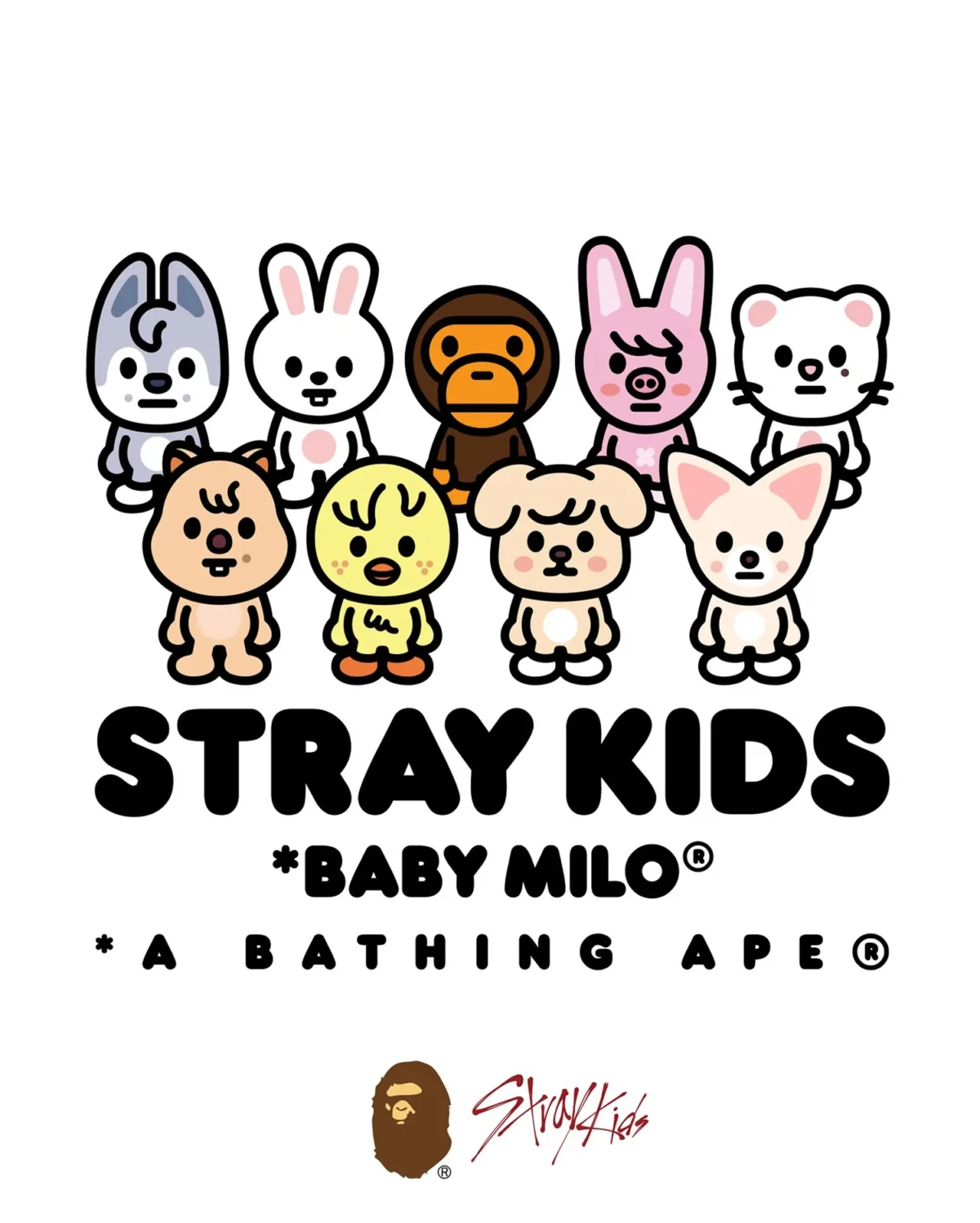 BAPE và Stray Kids hợp tác trong một dự án mới BAPE và Stray Kids hợp tác trong một dự án mới