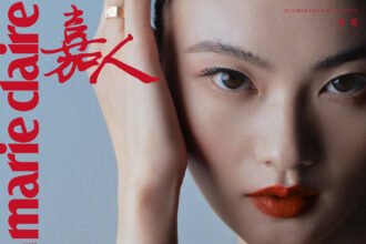 Marie Claire Trung Quốc 10/2025: He Cong chụp bởi Trunk Xu
