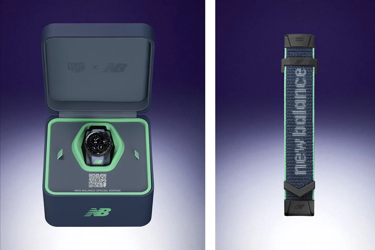 TAG Heuer Connected Calibre E5 40MM x New Balance Edition: Kết nối hoàn hảo từ cổ tay đến bước chạy TAG Heuer Connected Calibre E5 40MM x New Balance Edition: Kết nối hoàn hảo từ cổ tay đến bước chạy