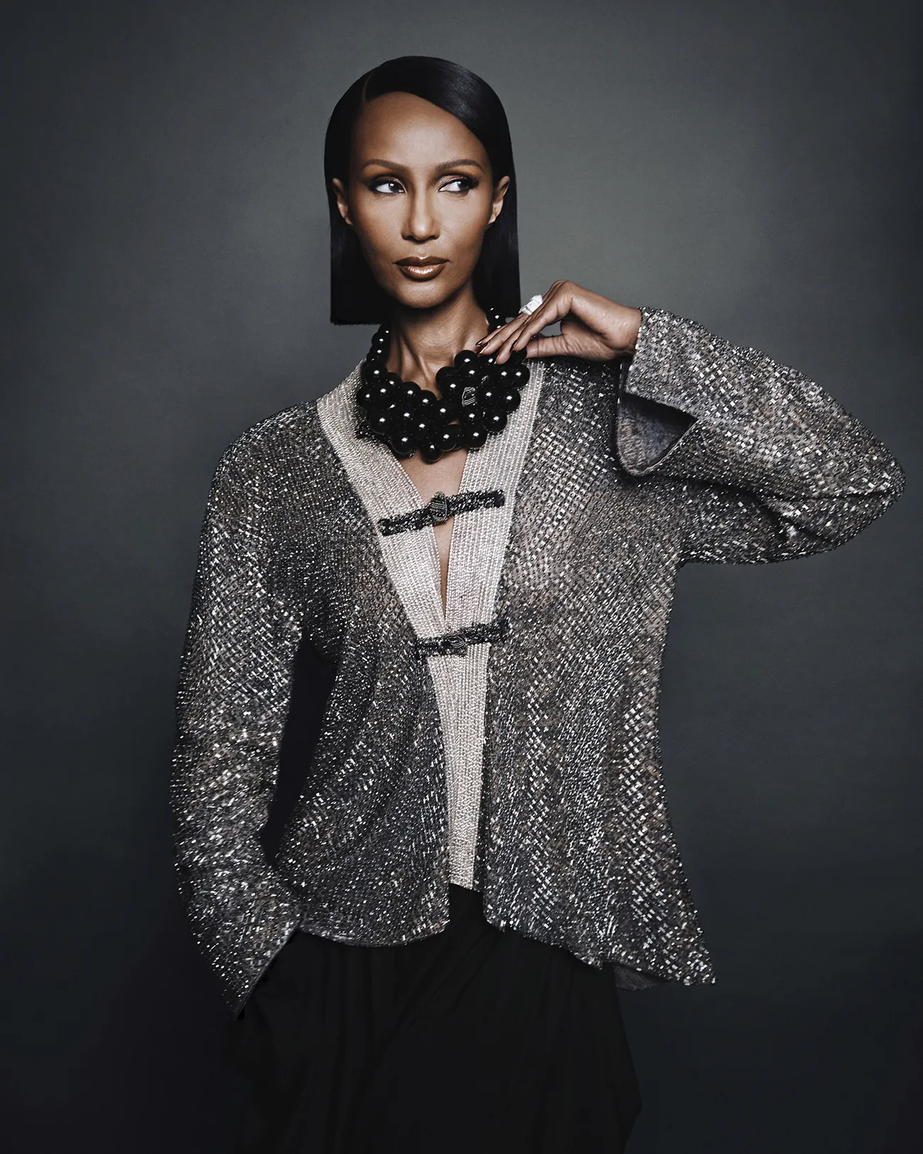 Elle Tây Ban Nha 11/2025: Iman chụp bởi Desiree Mattsson