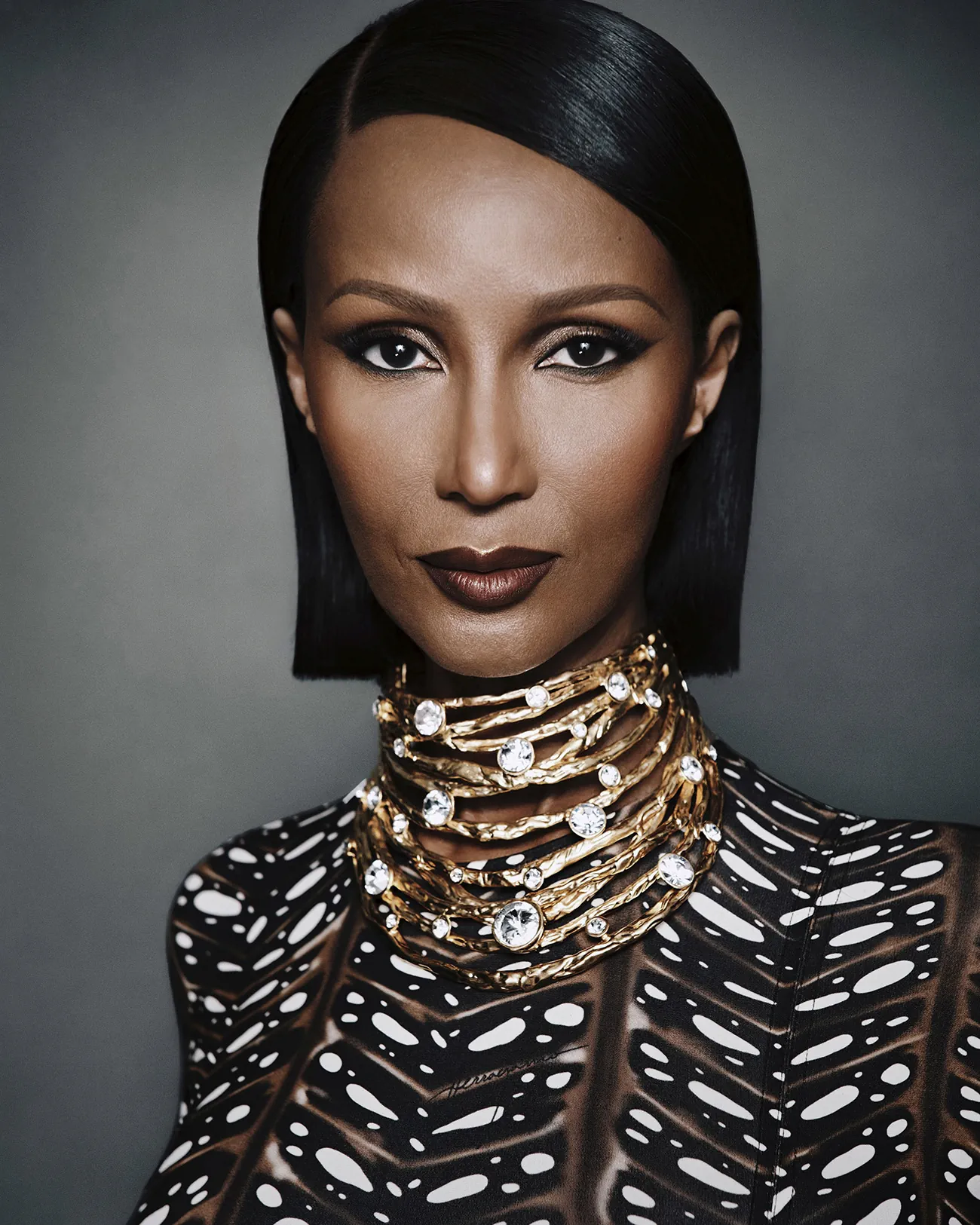 Elle Tây Ban Nha 11/2025: Iman chụp bởi Desiree Mattsson