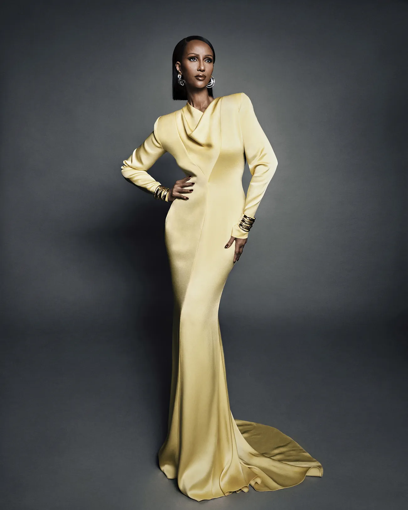 Elle Tây Ban Nha 11/2025: Iman chụp bởi Desiree Mattsson