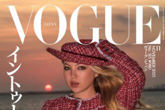 Vogue Nhật Bản 11/2025: Lila Moss mặc Chanel, chụp bởi Roe Ethridge