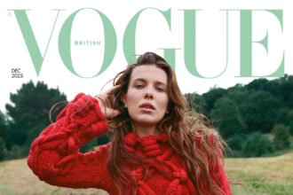 Vogue Anh 12/2025: Millie Bobby Brown chụp bởi Sebastian Faena