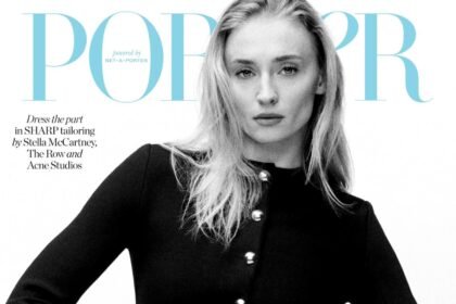 Porter Magazine 01/2026: Sophie Turner chụp bởi Benjamin Werner