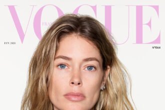 Vogue Pháp 02/2026: Doutzen Kroes chụp bởi Richard Burbridge