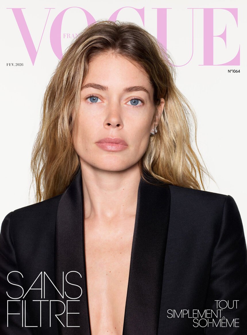 Vogue Pháp 02/2026: Doutzen Kroes chụp bởi Richard Burbridge