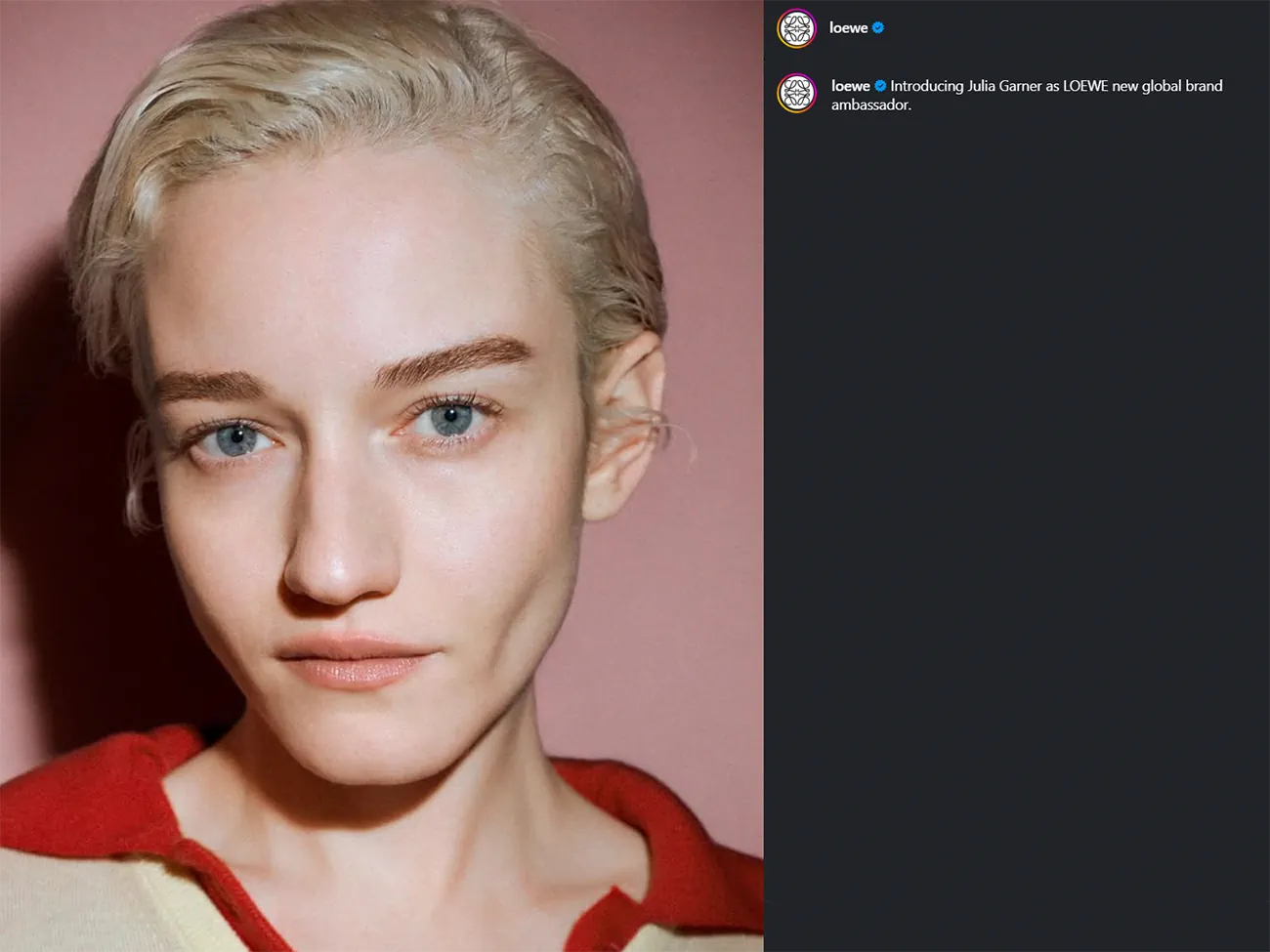 Loewe chỉ định Julia Garner là tân đại sứ thương hiệu toàn cầu Loewe chỉ định Julia Garner là tân đại sứ thương hiệu toàn cầu