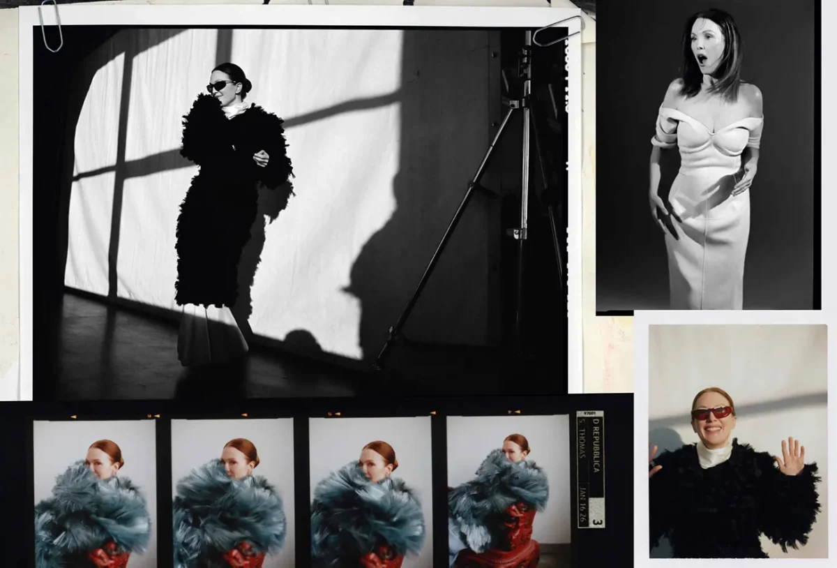 D la Repubblica 21/03/2026: Julianne Moore mặc Bottega Veneta, chụp bởi Sean Thomas D la Repubblica 21/03/2026: Julianne Moore mặc Bottega Veneta, chụp bởi Sean Thomas