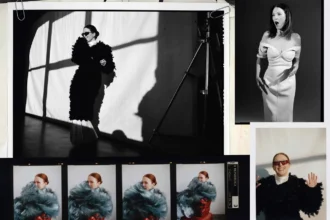 D la Repubblica 21/03/2026: Julianne Moore mặc Bottega Veneta, chụp bởi Sean Thomas