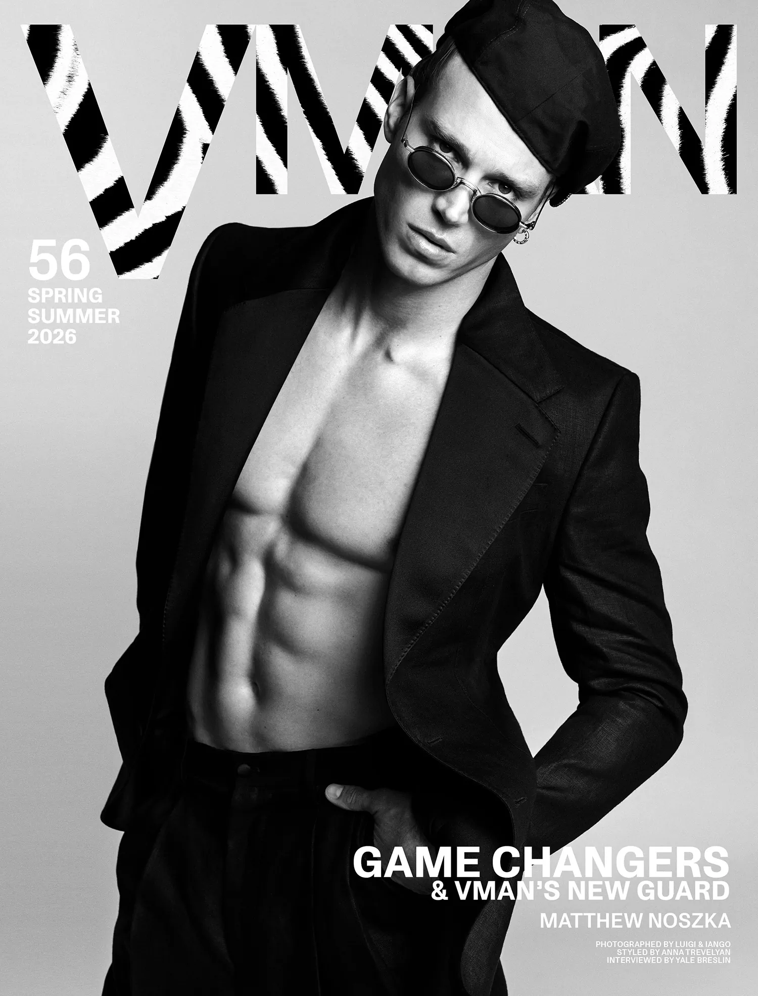 VMan Xuân/Hè 2026: Matthew Noszka chụp bởi Luigi & Iango